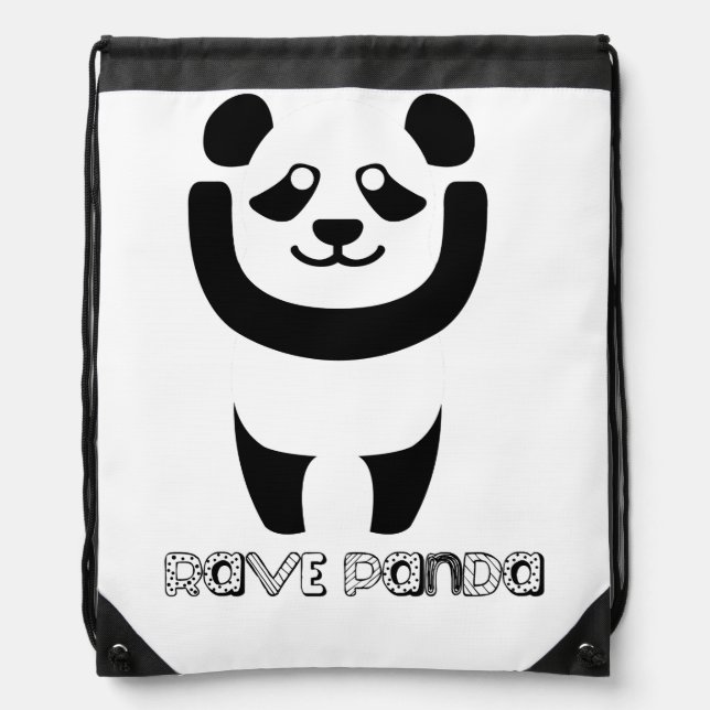 Rave Panda Backpack (Front)