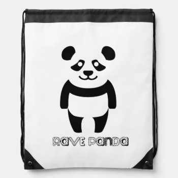 Rave Panda Drawstring Bag by Ravemart at Zazzle