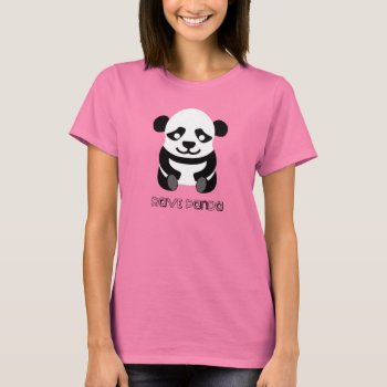Rave Panda T-shirt by Ravemart at Zazzle