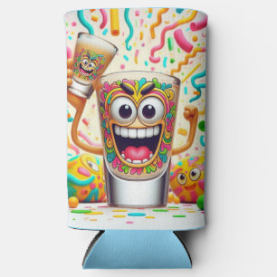 Rave Party Shot Glass – vibrant Fun  Seltzer Can Cooler