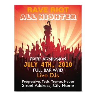 Rave Riot 2 Music Flyer
