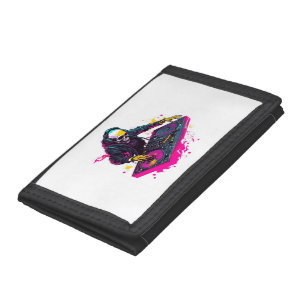 Rave Skull � EDM Party Skeleton DJ Trifold Wallet