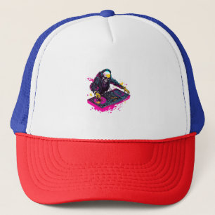 Rave Skull � EDM Party Skeleton DJ Trucker Hat