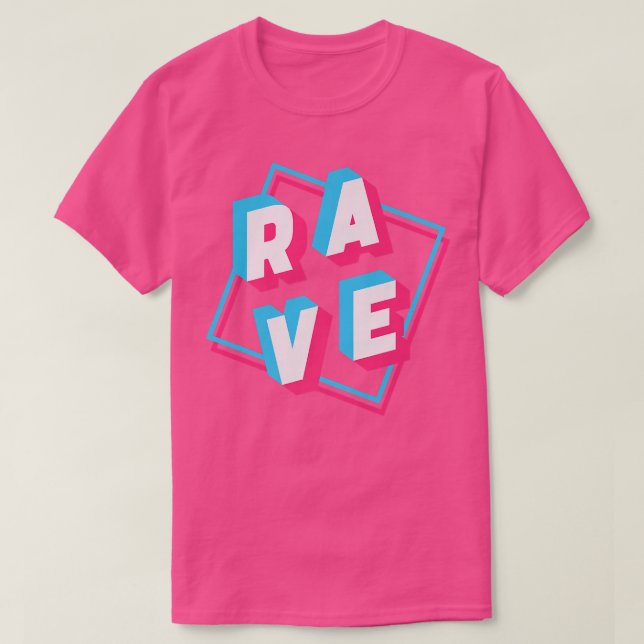 Rave Techno Music  T-Shirt (Design Front)