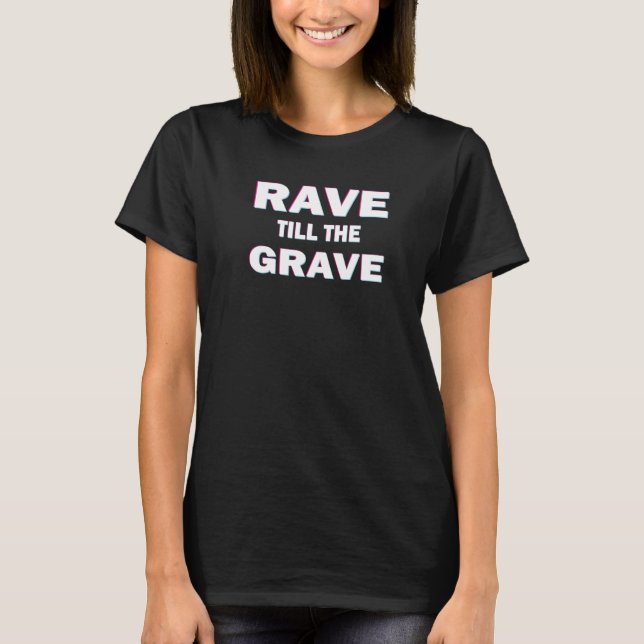 Rave Trippy Hardcore Hardcore Techno T-Shirt (Front)