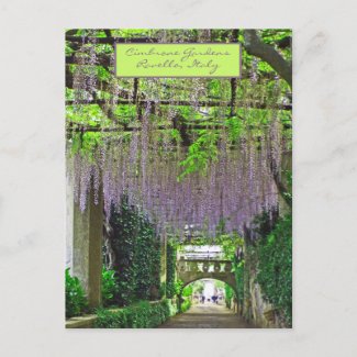 RAVELLO,ITALY/CIMBRONE GARDENS/CASCADING WISTERIA