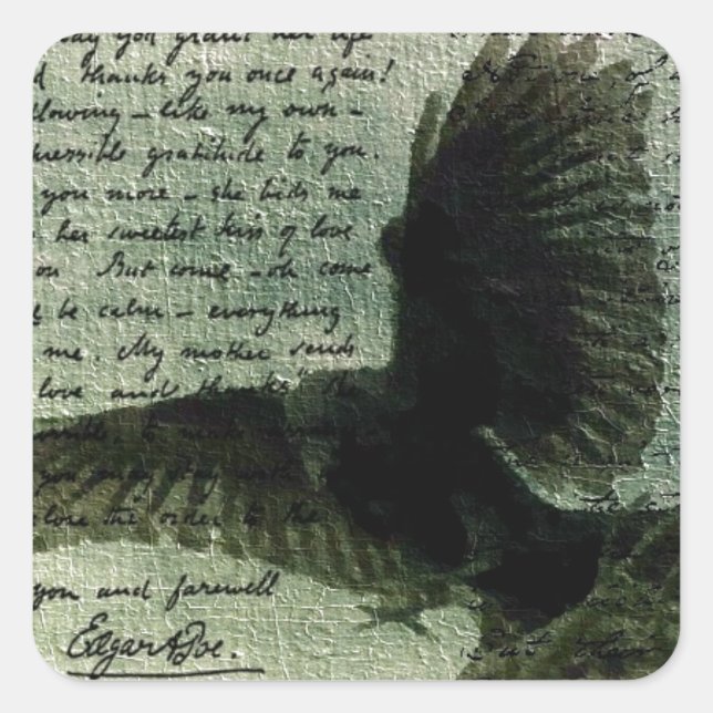 Raven 3 square sticker (Front)