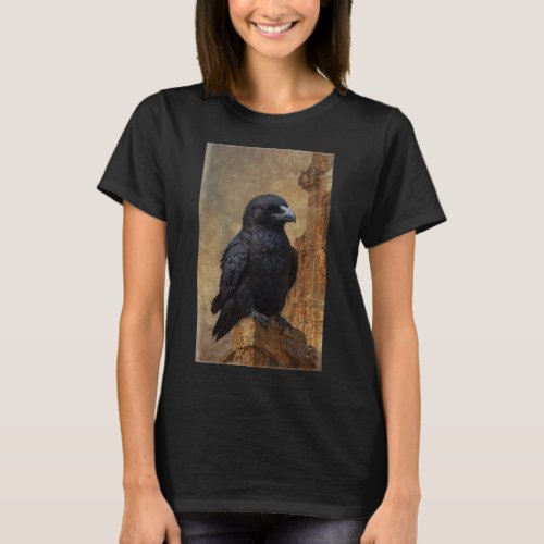 Raven and Cathedral Ruins T_Shirt