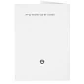 Raven and Lace Gothic Blank Card (Back)