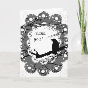 Raven and Lace Gothic Card