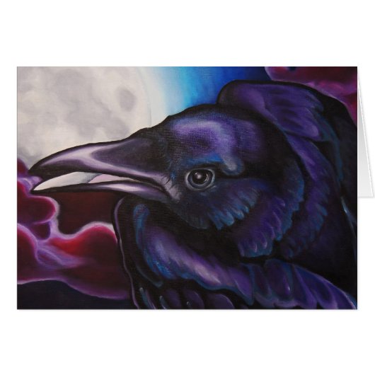 Raven and Moon Cards (Front Horizontal)