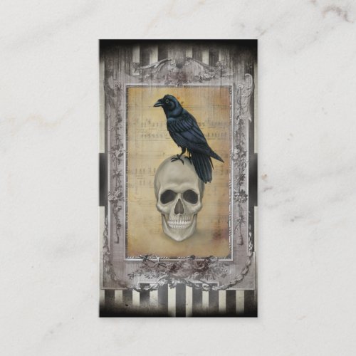 Raven and Skull Business Card Template