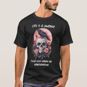 Raven and Skull, Change and Transformation T-Shirt