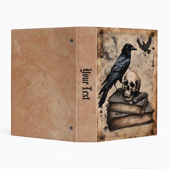 Raven and Skull Magic Mini Binder (Background)