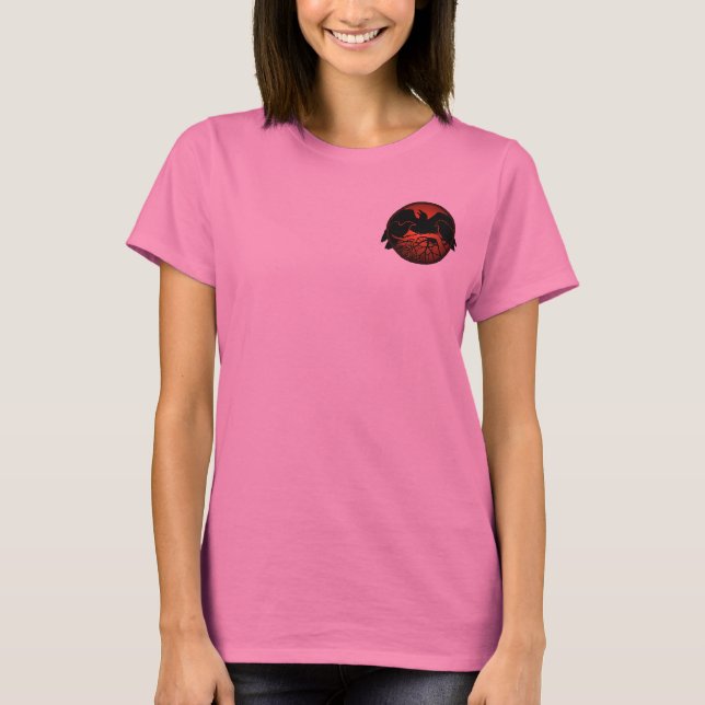 Raven Art Jacket Women's Raven Crow Sport Jacket T-Shirt (Front)