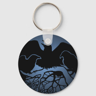 Raven Art Keychain Wildlife Crow / Raven Gifts