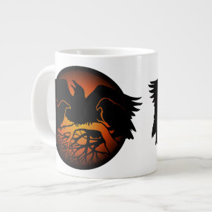 Raven Art Mug Wild Bird Coffee Mug Raven Cup