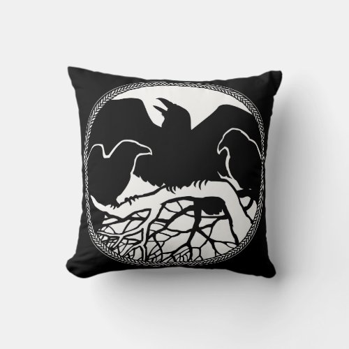 Raven Art Pillows First Nations Wildlife Pillows