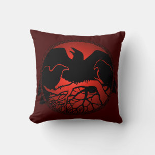 Raven Art Pillows First Nations Wildlife Pillows
