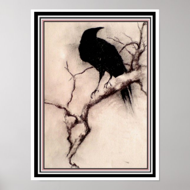 "Raven at Dawn" 12 x 16 Poster (Front)