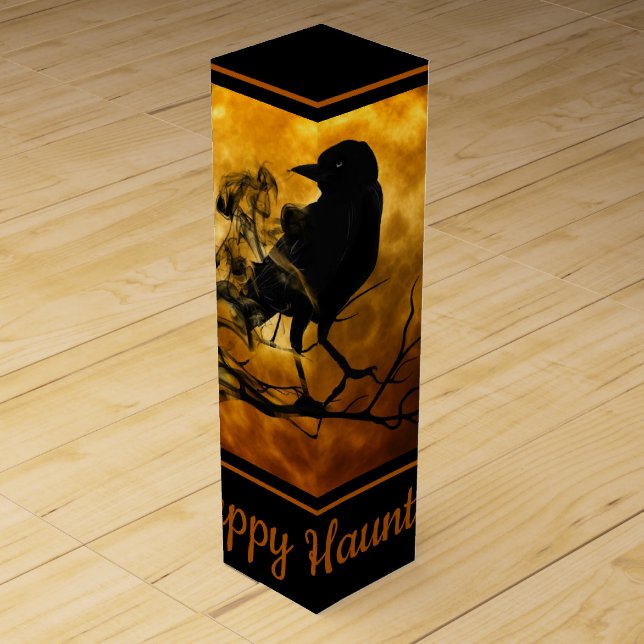 Raven at Night Wine Box (Front)