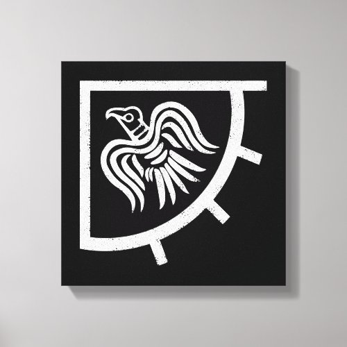 Raven Banner Viking Flag Canvas Print