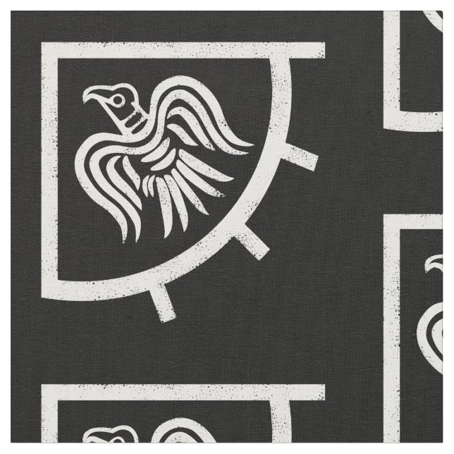 Raven Banner Viking Flag Fabric (Close Up)