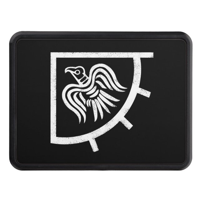 Raven Banner Viking Flag Hitch Cover (Front)