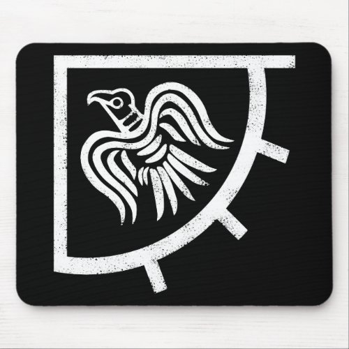 Raven Banner Viking Flag Mouse Pad