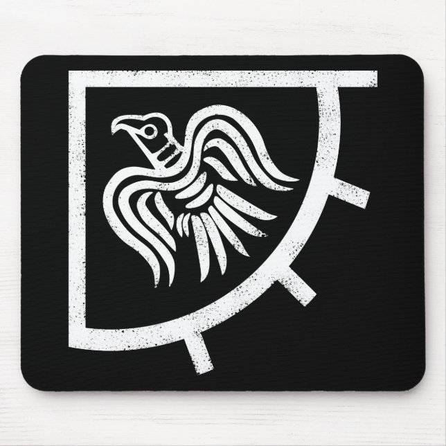 Raven Banner Viking Flag Mouse Pad (Front)