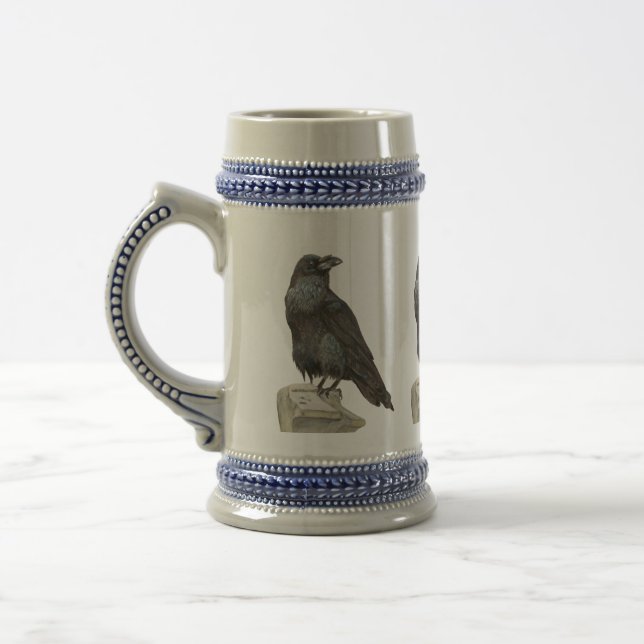 Raven Beer Stein (Left)