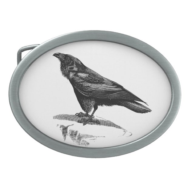 raven belt buckle