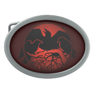 Raven Belt Buckle Raven Art Belt Buckles & Gifts