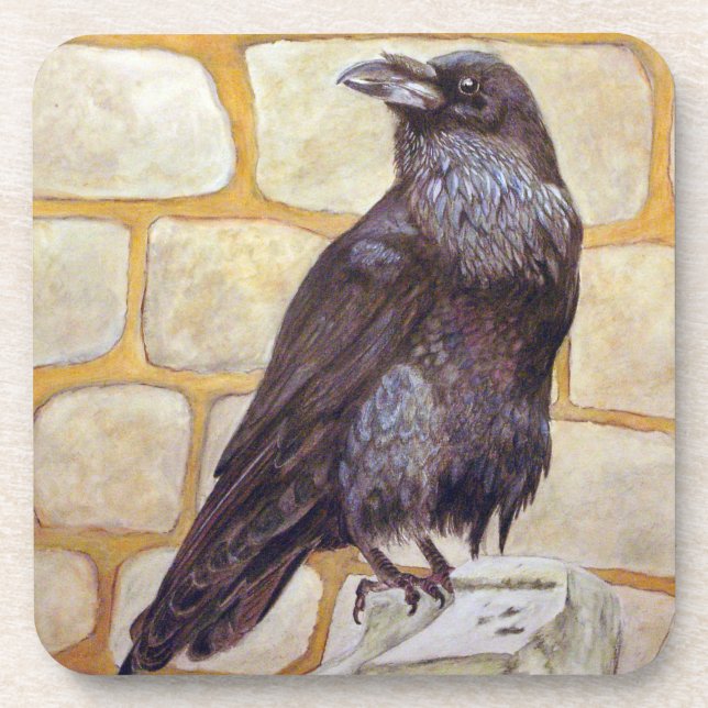 Raven Beverage Coaster (Front)