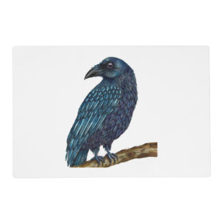 Raven bird design laminated placemat