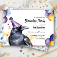 Raven Black Bird Crow Dark Mystical Birthday Party