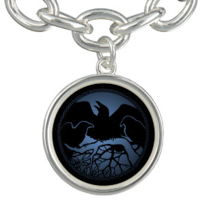 Raven Bracelet Native Art Raven Charm Bracelet