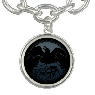 Raven Bracelet Native Art Raven Charm Bracelet