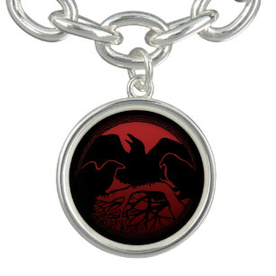 Raven Bracelet Native Art Raven Charm Bracelet