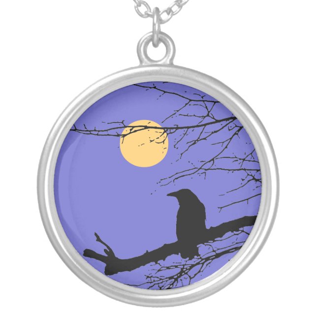 Raven by Alexandra Cook aka Linandara Silver Plated Necklace (Front)