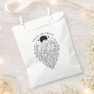 Raven Celestial Halloween Trick or Treat Favor Bag