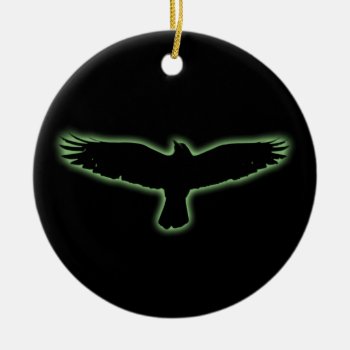 Raven Ceramic Ornament by spike_wolf at Zazzle