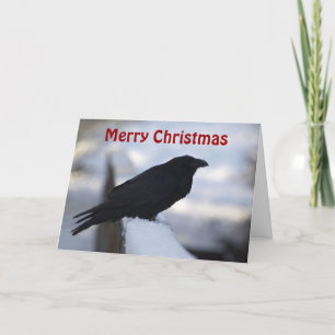 Raven Christmas Greeting Cards