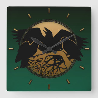 Raven Clock Native Raven Art Wall Clock Bird Gift