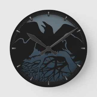 Raven Clock Native Raven Art Wall Clock Bird Gift