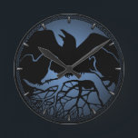 Raven Clock Native Raven Art Wall Clocks & Gifts<br><div class="desc">Raven Art Clock & Crow Art Decor Wall Clocks Spirit Animals Gifts Original Raven / Crow Wildlife Art Clock Gifts Shirts & First Nations Wildlife Art Decor Ravens Customizable Crow & Raven Bird Native Wildlife Gifts for Men Women Kids Friends Family Home & Office Aboriginal Spirit Animal Clocks Click "Customize"...</div>