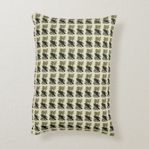 Raven (Common Raven) from Audubon Birds of America Accent Pillow