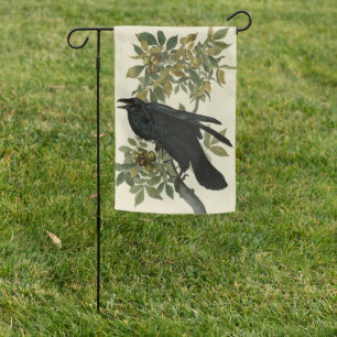 Raven (Common Raven) from Audubon Birds of America Garden Flag
