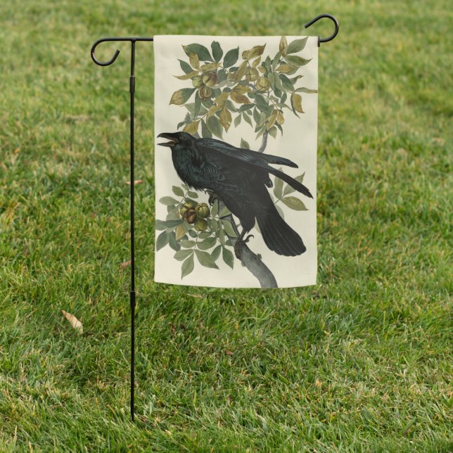 Raven (Common Raven) from Audubon Birds of America Garden Flag (In SItu)