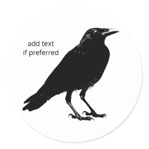 Raven Corvid Bird Stickers